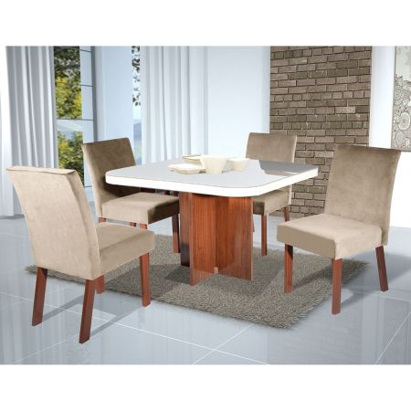 SALA DE JANTAR CORONA 4 CAD. MEGA 90X90