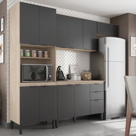 Cozinha Firenze com 4 Módulos e Balcão