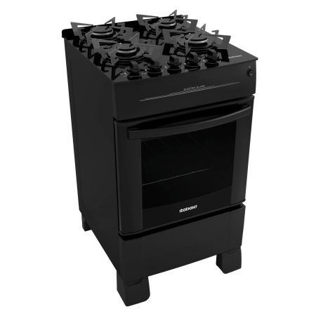 FOGAO ELECTRA GLASS 4 BOCAS PRETO