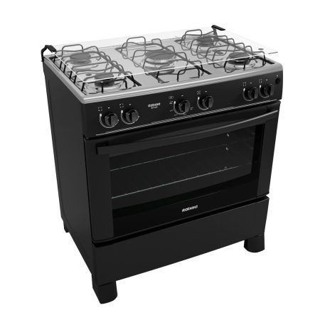 FOGAO STAR 5 BOCAS AUTOMATICO PRETO NOVO