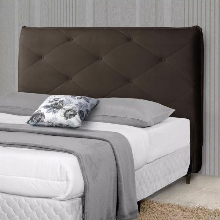 Cabeceira Estofada Majestic 160cm para Colchões de Casal de 158cm - Bom Pastor
