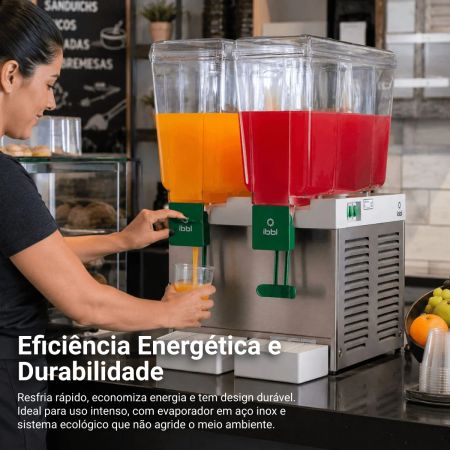Refresqueira Ibbl Bbs2 Inox 2 Depositos 30 Litros 110v
